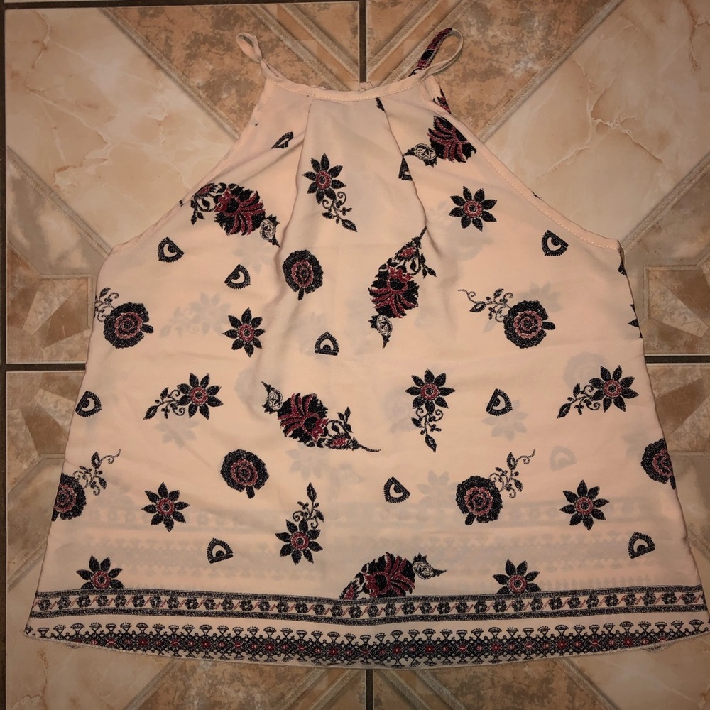 3/$25 High Neck Floral Blouse